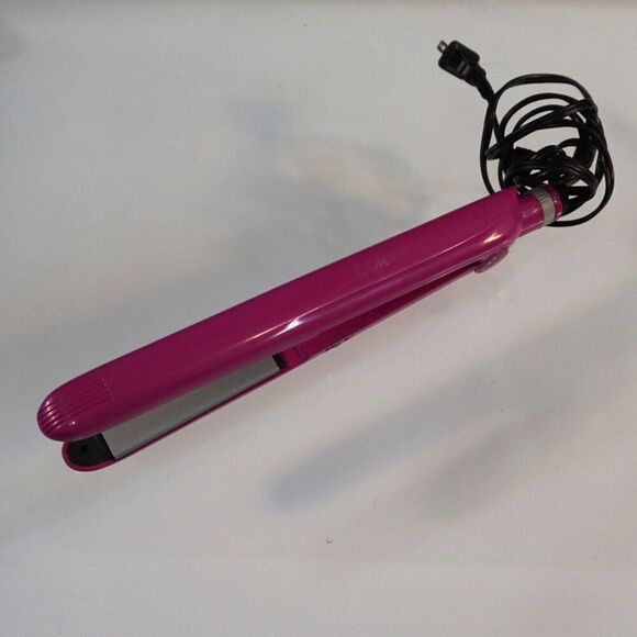 Conair Ceramic Flat Iron Instant Heat Plus Ultra Smooth 1 inch Tourmaline Pink - Picture 2 of 8